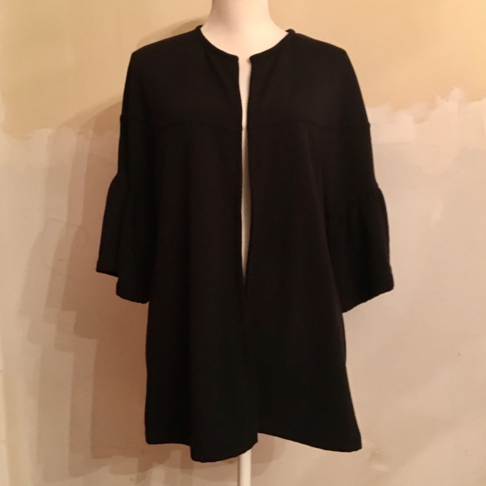Anthro Pleione Bell Short Sleeve French Terry Top